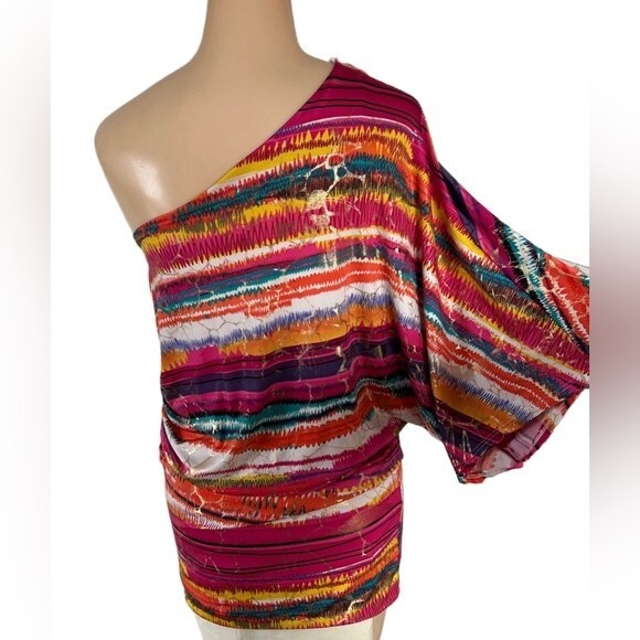 Topia Multi Color Sexy Y2K Mini Dress/Top Size Small - Picture 3 of 7